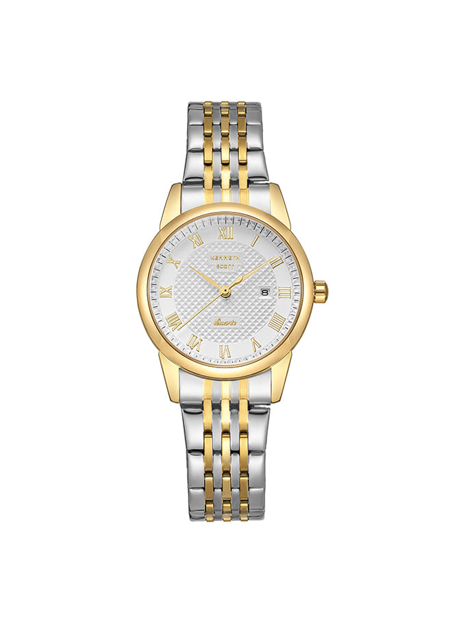 Kenneth Scott Women's Analog White Dial Watch - K23530-TBTW