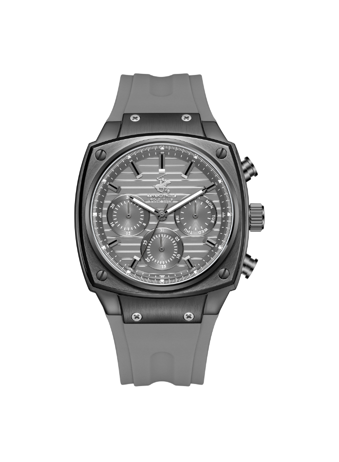 BHPC Gents  MULTIFUNCTION Fn GUN Case GREY SILICON Band GUN Dial