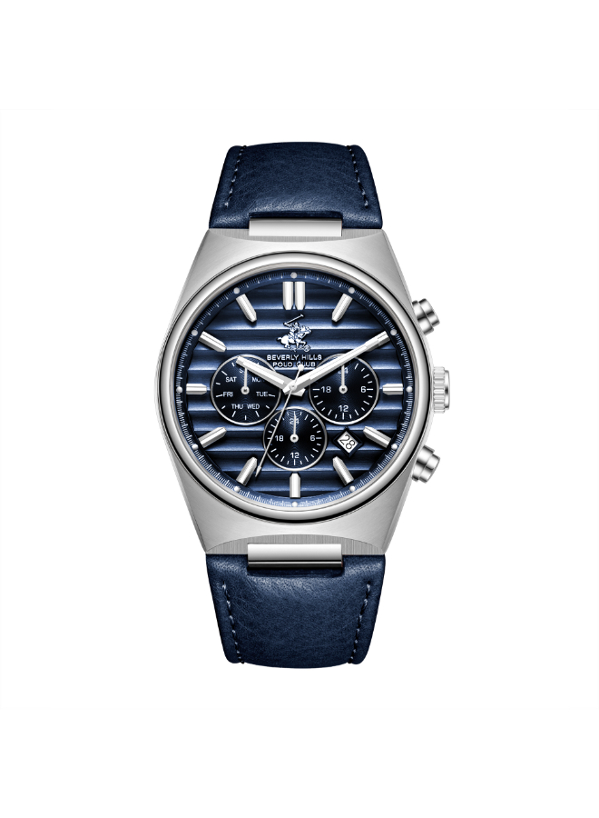 Beverly Hills Polo Club Men's Multi Function Blue Dial Watch - BP3821X.399