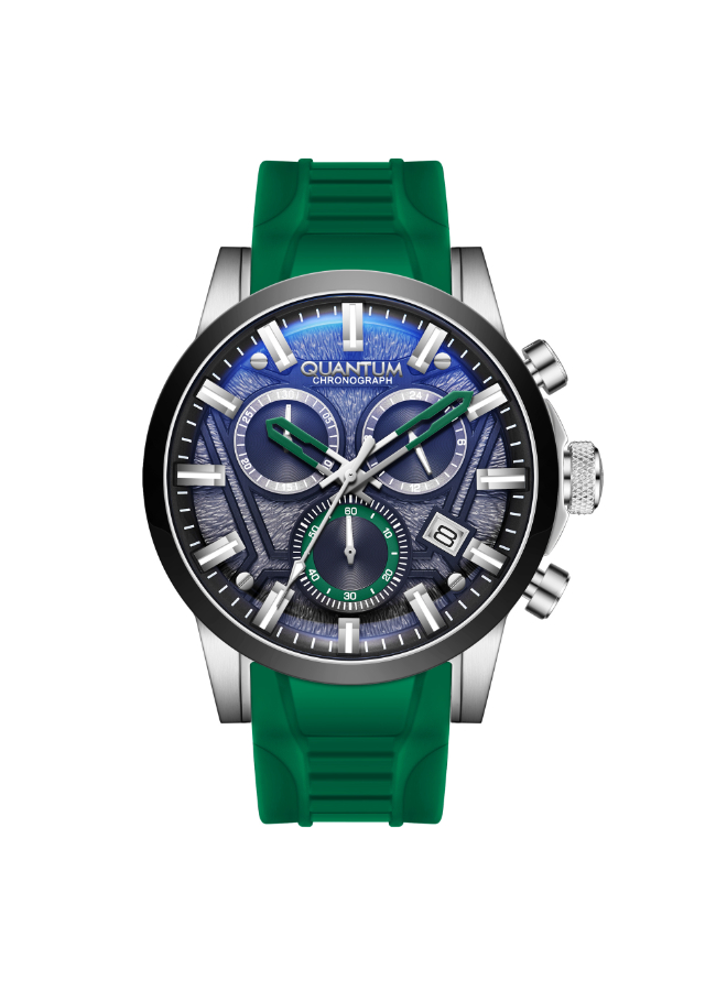 QUANTUM Men's Chronograph Gun Dial Watch - PWG1126.355