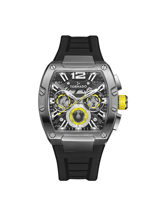 Tornado XENITH Men's Analog Black Dial Watch - T23105-XSBB