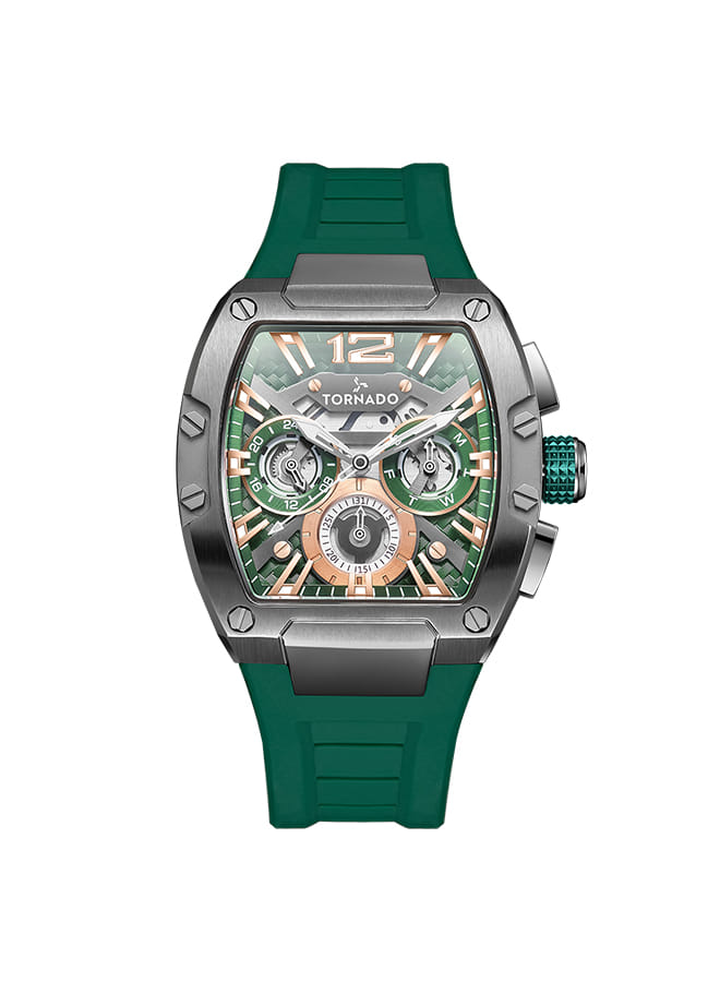 Tornado XENITH Men's Multi Function Rose Gold Dial Watch - T23105-XSHH