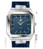 BHPC Men 2H Fn Blue Dial BP3865X.399