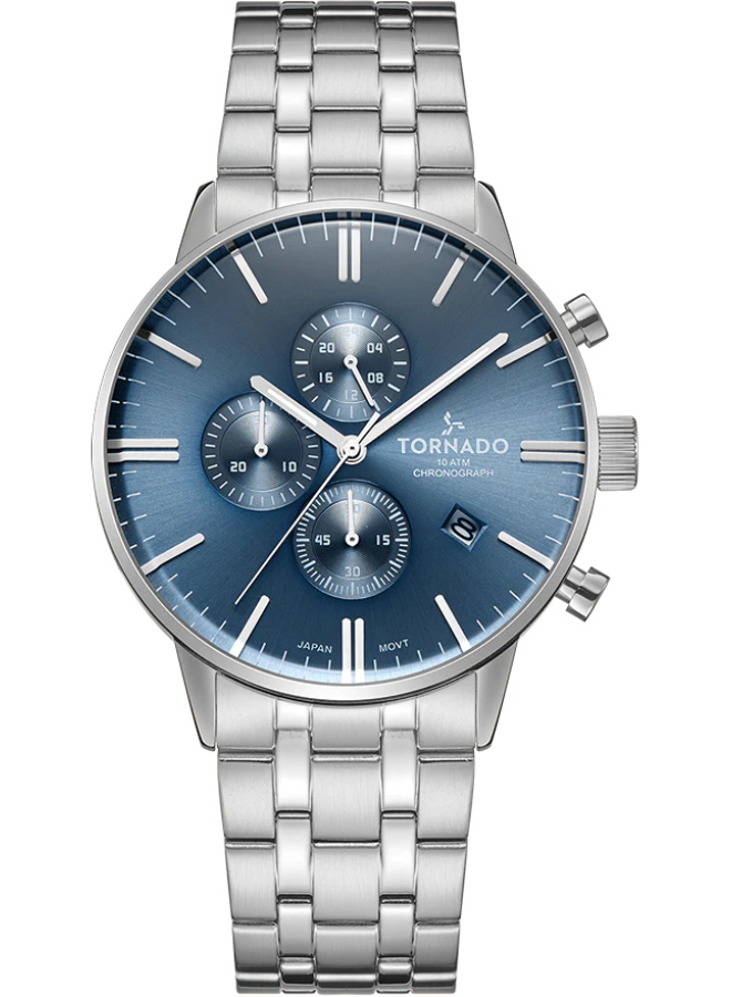 TORNADO CELESTIA ELITE Men's Chronograph Blue Dial Watch - T6102-SBSL