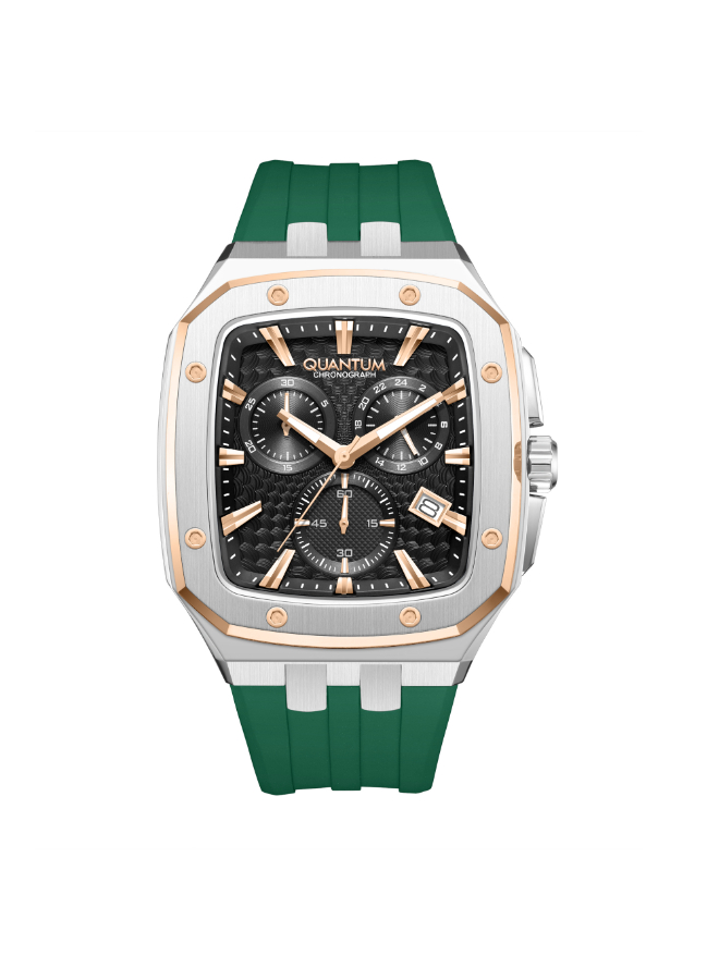 Quantum Men's Chronograph Dark Green Dial Watch - HNG1033.567