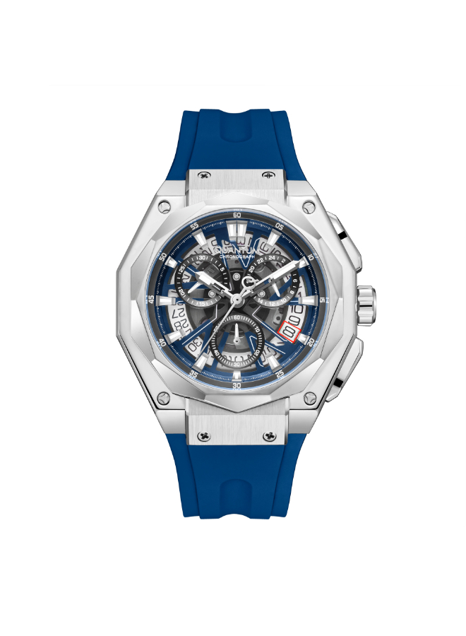 Quantum Men's Chronograph Dark Blue Dial Watch - HNG1097.359