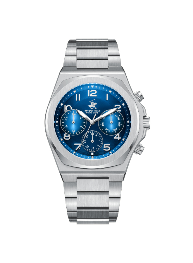 Beverly Hills Polo Club Men's Multi Function Blue Dial Watch - BP3777X.390