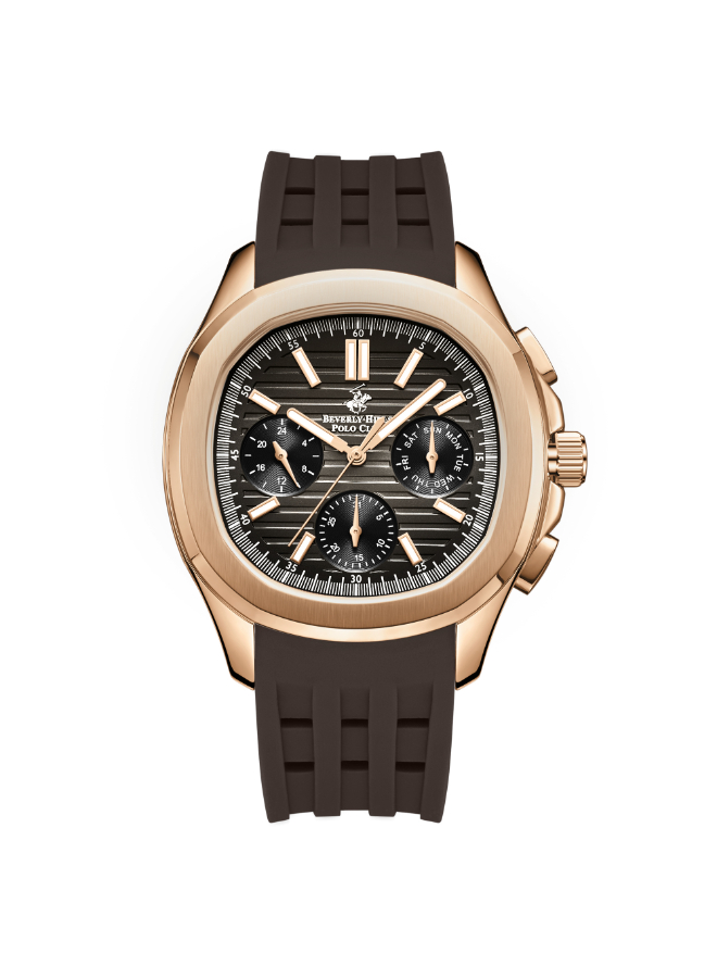Beverly Hills Polo Club Men's Multi Function Brown Dial Watch - BP3211X.462