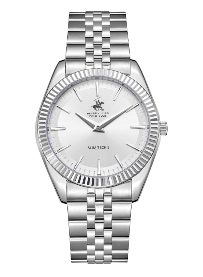 Beverly Hills Polo Club Men's Analog Silver Dial Watch - BP3830X.330