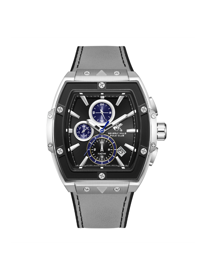Beverly Hills Polo Club Men's Multi Function Black Dial Watch - BP3841X.366