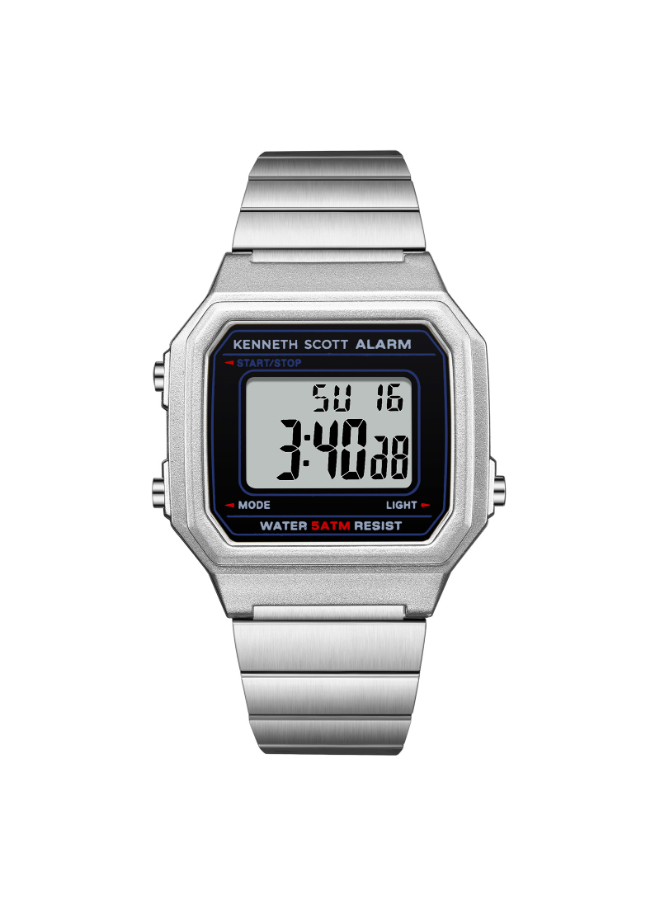 Kenneth Scott Women's  Digital Black Dial Watch - K25705-SBSB