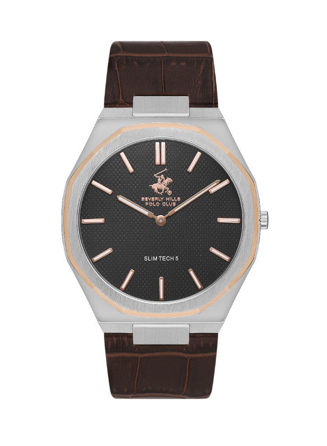 Beverly Hills Polo Club Men's Analog Grey Dial Watch - BP3607X.564