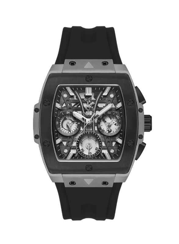 Beverly Hills Polo Club Men's Multi Function Black Dial Watch - BP3628X.651