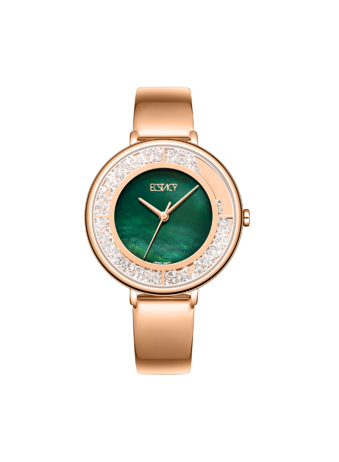 Ecstacy Women's Analog Green Dial Watch - E23501-RBKG