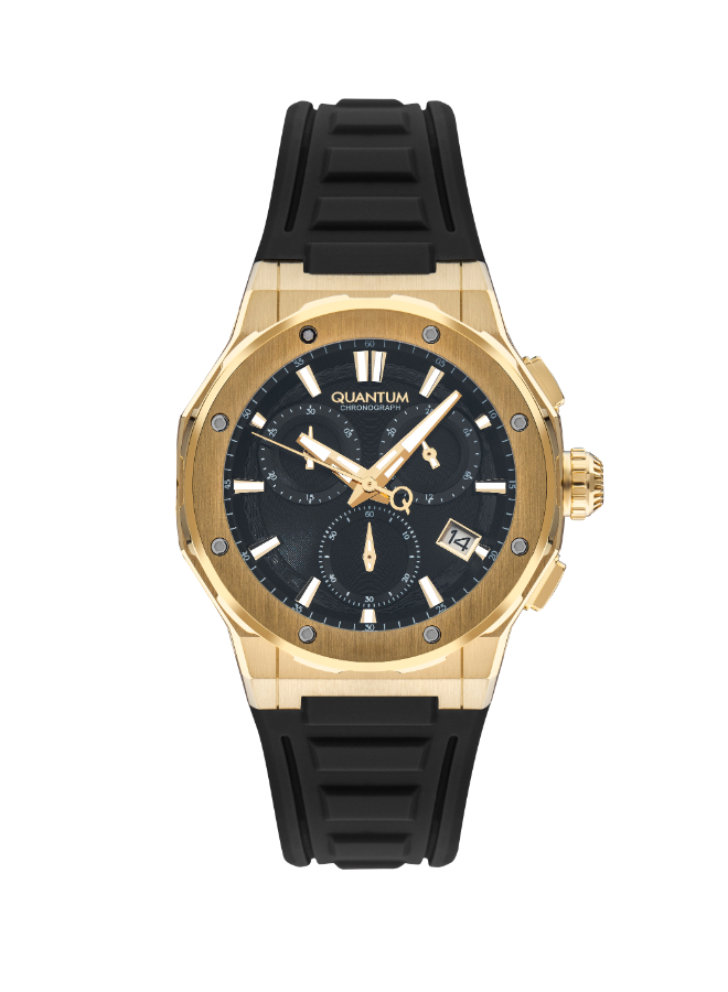 QUANTUM Men's Chronograph Black Dial Watch - HNG1082.251