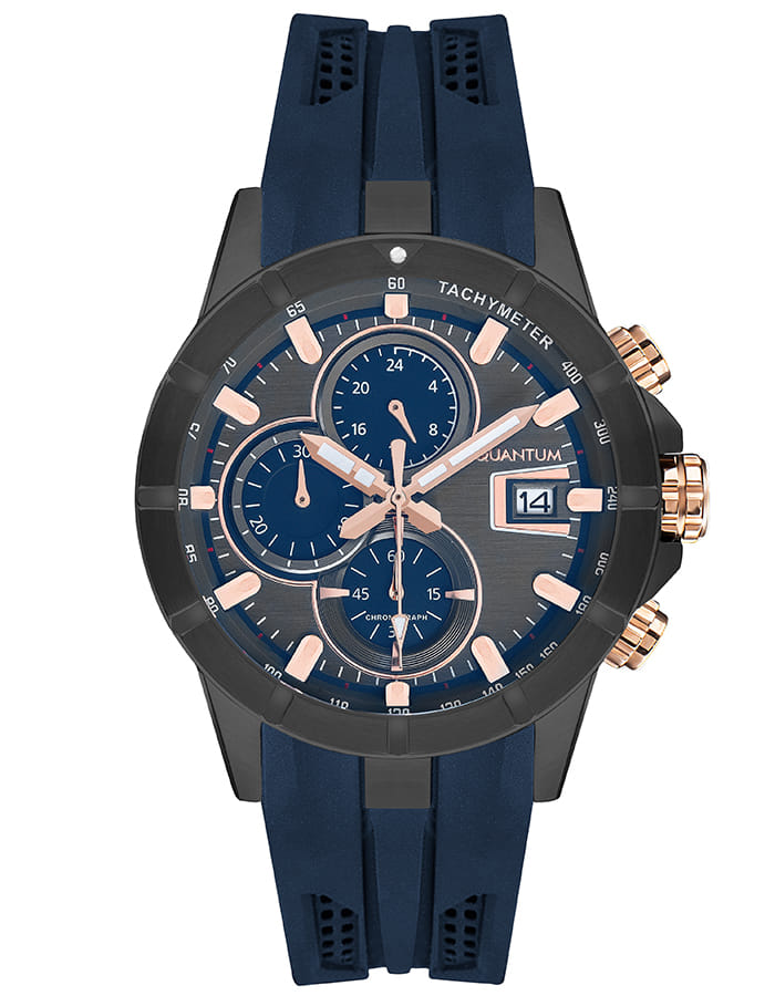 Quantum Men's Chronograph Grey Dial Watch - HNG893.069