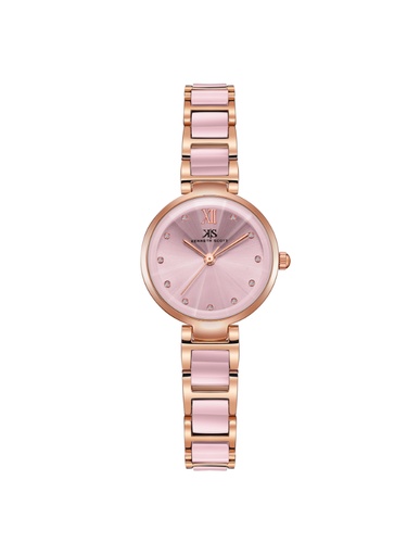 [K22531-KCPK] Kenneth Scott Women's Analog Pink Dial Watch - K22531-KCPK