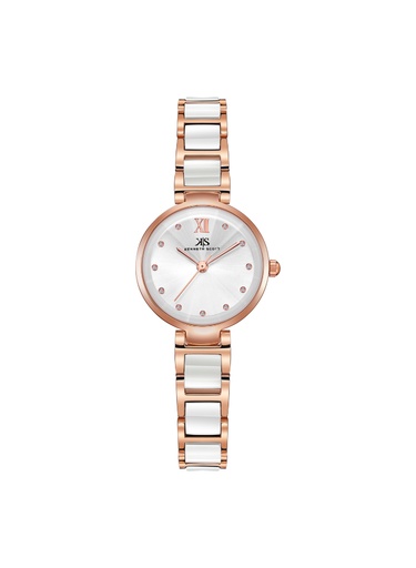 [K22531-KCWW] Kenneth Scott Women's Analog White Dial Watch - K22531-KCWW