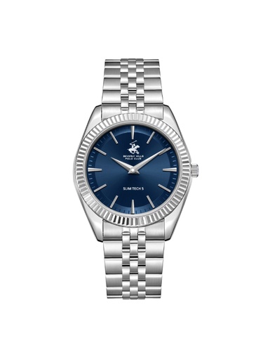 [BP3830X.390] BHPC Gents 2H Fn S.S Case S.S STEEL Band BLUR 2377C Dial