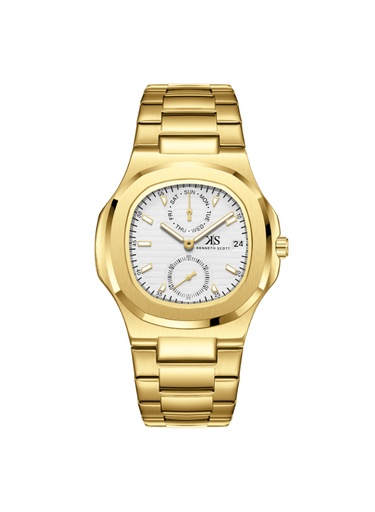 [K25002-GBGW] Kenneth Scott Men's Analog White Dial Watch - K25002-GBGW