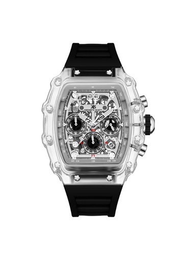 [K25103-ZSBI] Kenneth Scott Men's Multi Function Ivory Dial Watch - K25103-ZSBI