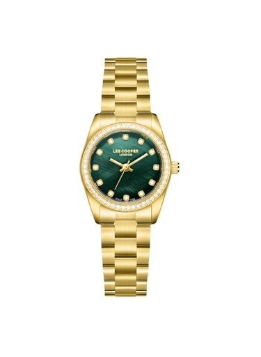 [LC08155.170] Lee Cooper Women's Analog Dark Green Dial Watch - LC08155.170