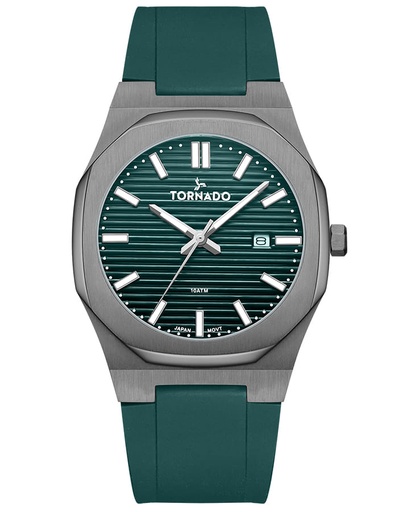 [T22002-XSGG] Tornado SPECTRA Men's Analog Green Dial Watch - T22002-XSGG