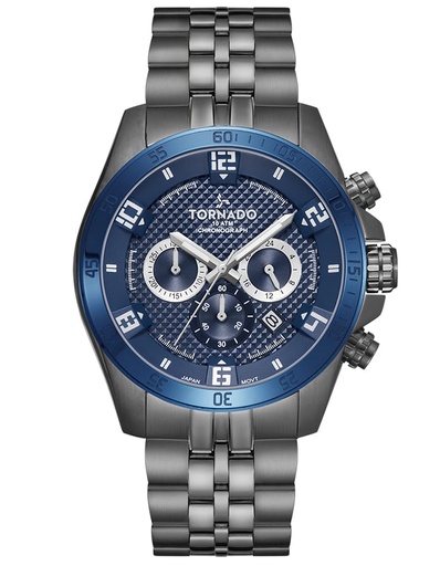 [T3149B-XBXL] Tornado CELESTIA CHRONO Men's Chronograph Blue Dial Watch - T3149B-XBXL