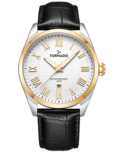 [T8007-SLBWG] Tornado CLASSIC ANALOG Men's Analog White Dial Watch - T8007-SLBWG