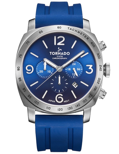 [T9102-SSNN] Tornado LUMINA CHRONOSPHERE Men's Chronograph Blue Dial Watch - T9102-SSNN