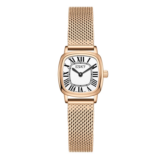 [E25502-RMKW] ECSTACY Women VJ20 Fn White Dial E25502-RMKW