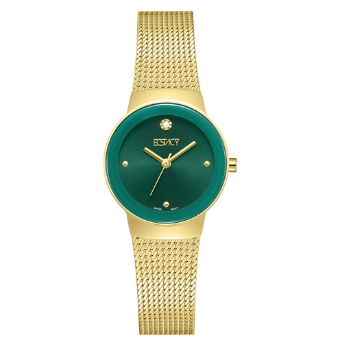 [E25505-GMGG] ECSTACY Women VJ21 Fn Gold Dial E25505-GMGG