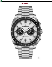 [T25104S-SBSW-B] TORNADO Men Chronograph Fn White Dial T25104S-SBSW-B