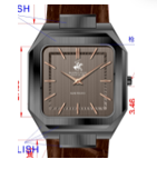 [BP3865X.062] BHPC Men 2H Fn Grey Dial BP3865X.062