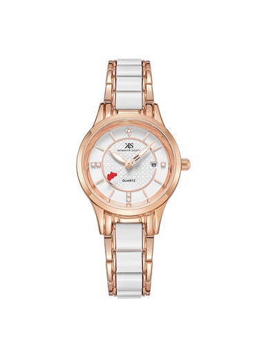 [K23517-RCWW] Kenneth Scott Women's Analog White Dial Watch - K23517-RCWW