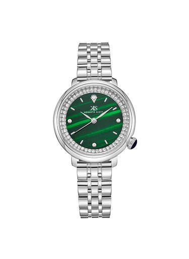 [K23518-SBSH] Kenneth Scott Women's Analog Green Dial Watch - K23518-SBSH