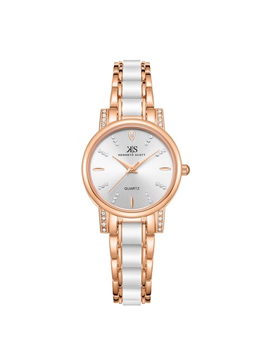 [K23547-KCWW] Kenneth Scott Women's Analog White Dial Watch - K23547-KCWW