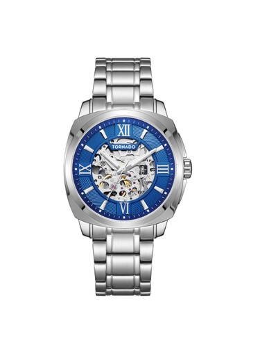 [T7316-SBSNW] Tornado AUTONOVA Men's 8N24 Movement Watch, Automatic Display and Stainless Steel Strap - T7316-SBSNW, Silver