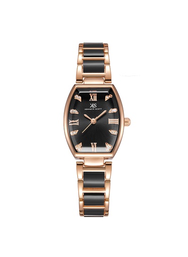 [K23520-RCBB] Kenneth Scott Women's Analog Black Dial Watch - K23520-RCBB