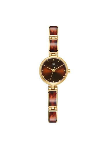 [K24502-GCDD] Kenneth Scott Women's Analog Brown Dial Watch - K24502-GCDD