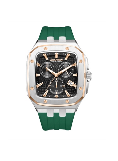 [HNG1033.567] Quantum Men's Chronograph Dark Green Dial Watch - HNG1033.567