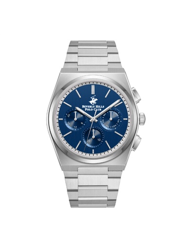 [BP3381X.390] BEVERLY HILLS POLO CLUB Men's Multi Function Dark Blue Dial Watch - BP3381X.390