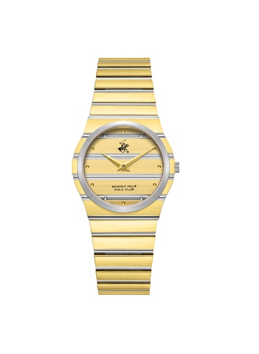 [BP3818X.210] Beverly Hills Polo Club Women's Analog Silver/Gold Dial Watch - BP3818X.210