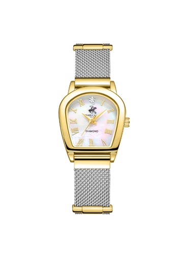 [BP3826C.220] Beverly Hills Polo Club Women's Analog White Mop Dial Watch - BP3826C.220