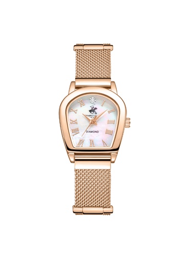 [BP3826C.420] Beverly Hills Polo Club Women's Analog White Mop Dial Watch - BP3826C.420