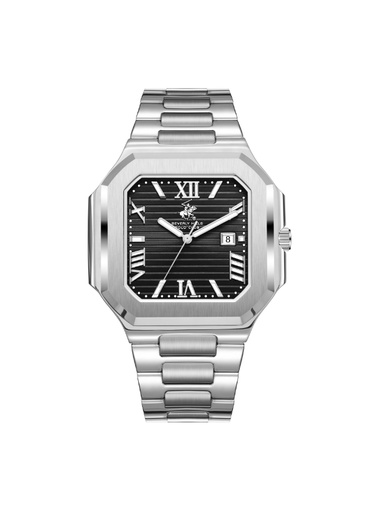 [BP3845X.350] Beverly Hills Polo Club Men's Analog Grey Dial Watch - BP3845X.350