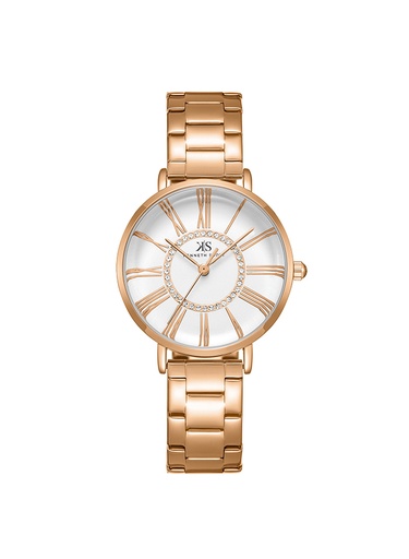 [K23536-RBKW] Kenneth Scott Women's Analog White Dial Watch - K23536-RBKW