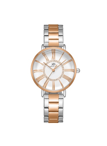 [K23536-KBKW] Kenneth Scott Women's Analog White Dial Watch - K23536-KBKW