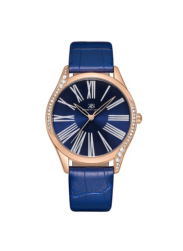 [K23534-RLNN] Kenneth Scott Women's Analog Blue Dial Watch - K23534-RLNN