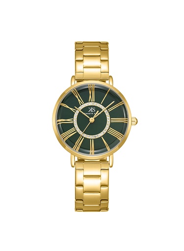 [K23536-GBGG] Kenneth Scott Women's Analog Green Dial Watch - K23536-GBGG